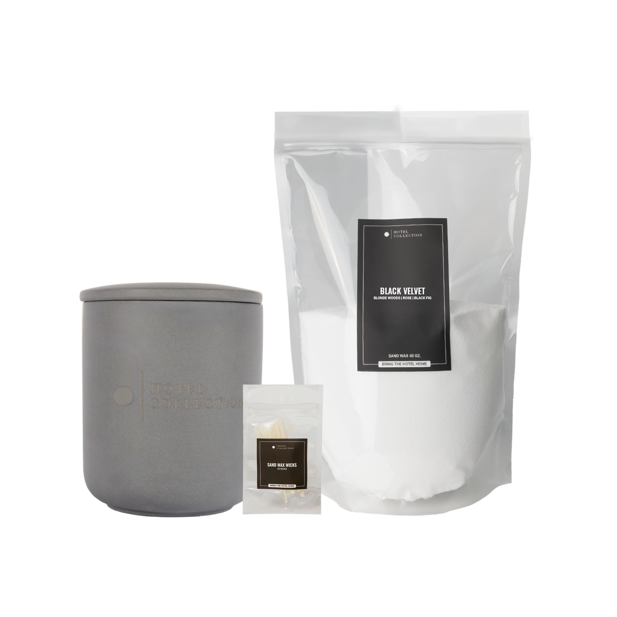 Petite Ceramic Sand Wax Set