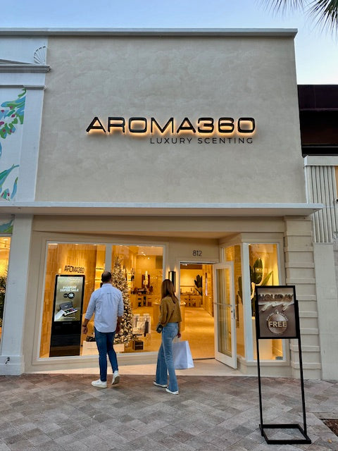 Entrance of Aroma360 Fort Lauderdale location.