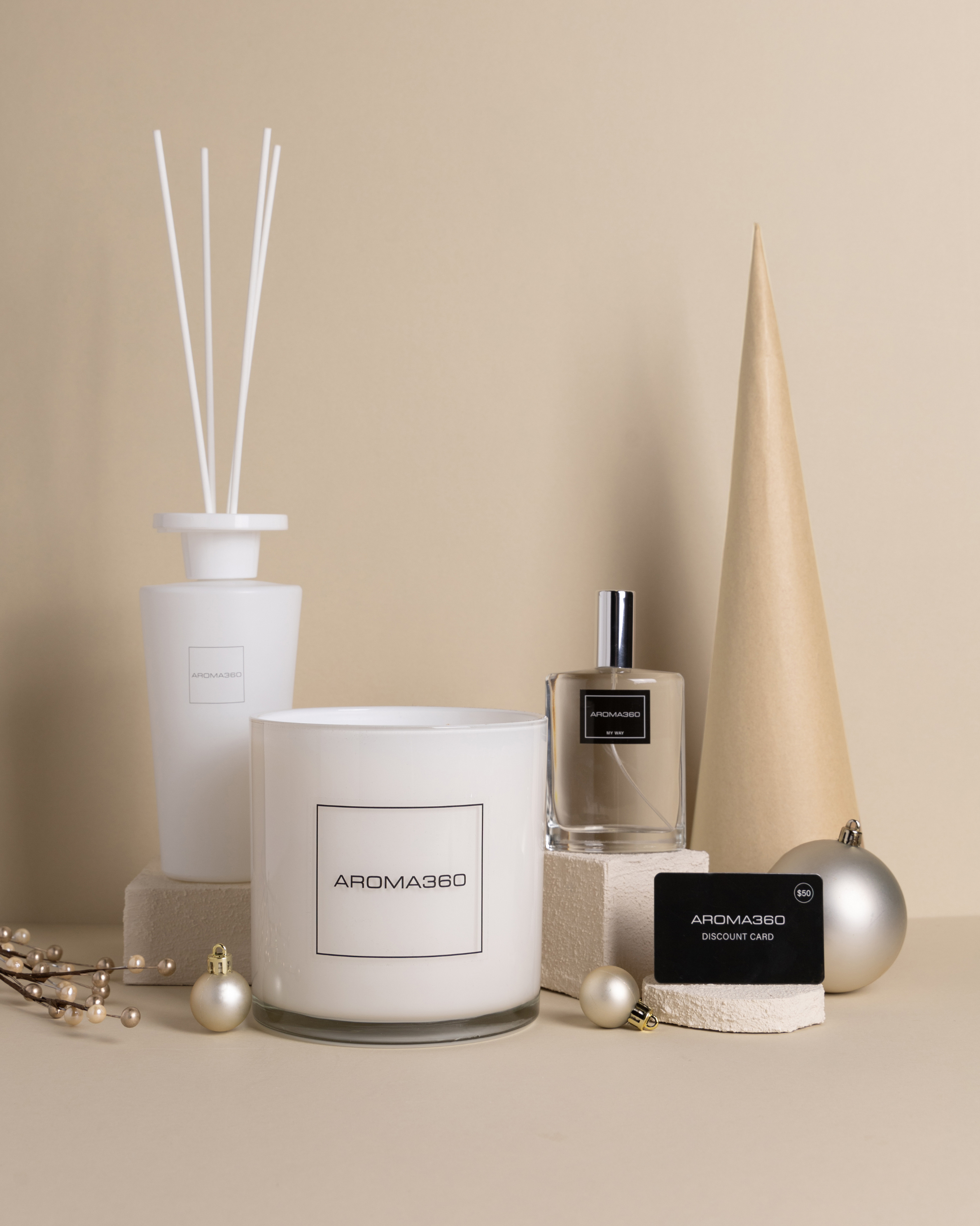 4-Wick Candle + Reed Diffuser + Room Spray + $50 Gift Card product featured image