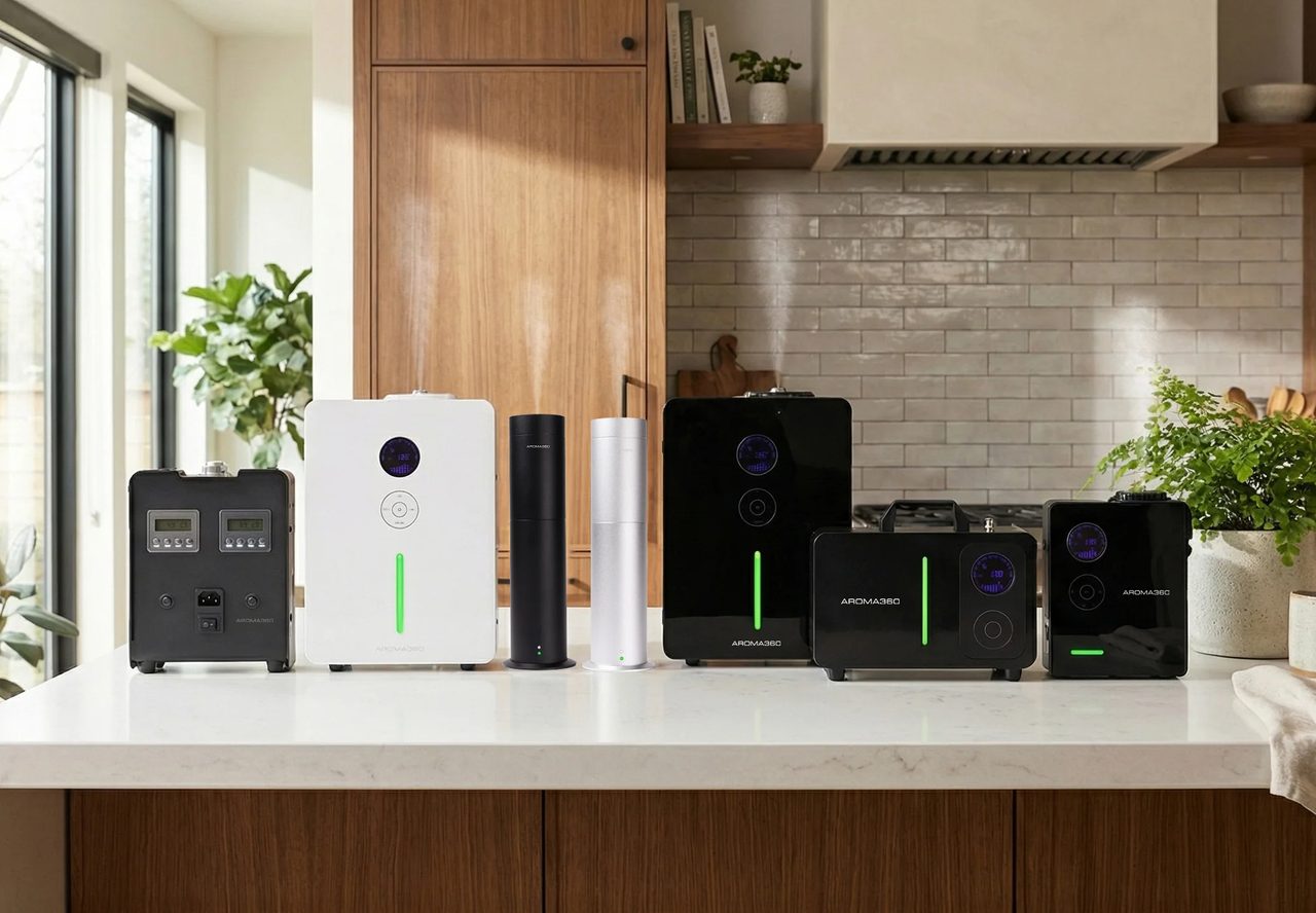 Aroma360 diffuser lineup